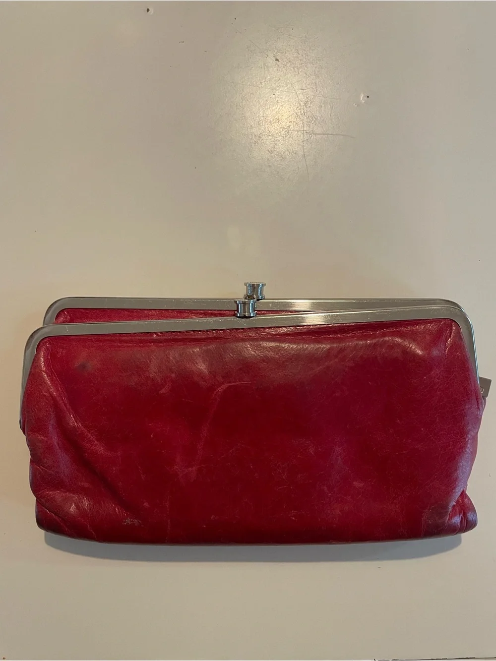 Red Hobo Lauren Clutch Wallet